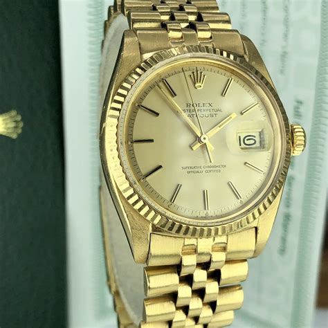 18k gold rolex datejust|rolex datejust 18k gold 36mm.